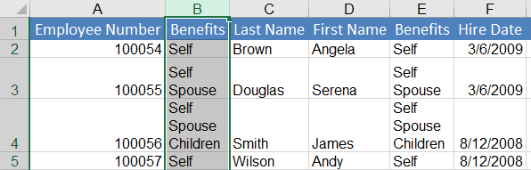 Arranging Excel Data 05